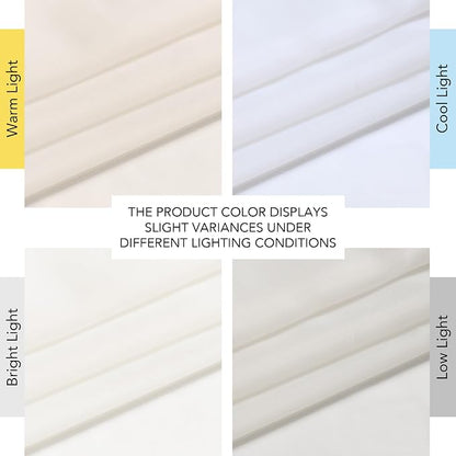 NICETOWN Natural Voile Sheer Bedroom Curtains 84 Inches Long, Grommet Airy & - Image 7