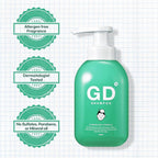 TS GD Shampoo for Flake Prone, Uncomfortable Scalp (14.1 Fl Oz) For Youth & Teens | Gentle Scalp-Care Routine | Silicone, SLS, SLES Free | Korean Hair Care (Green)