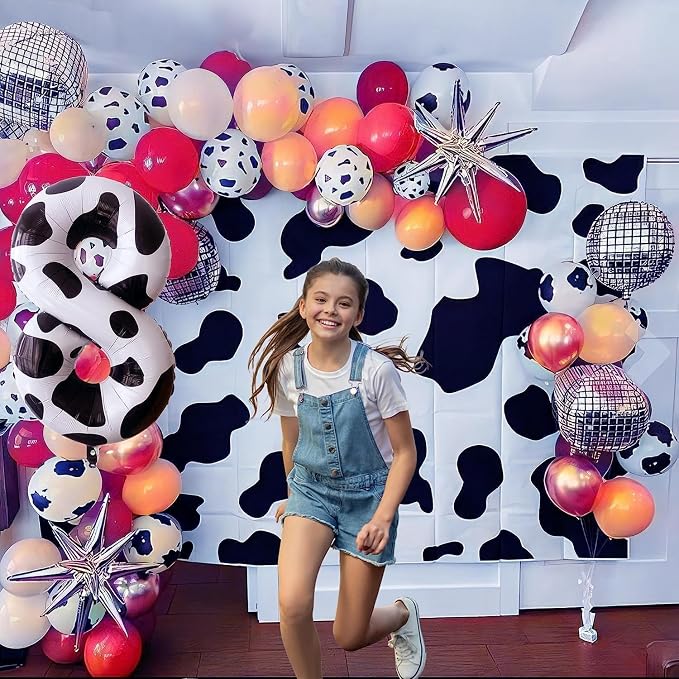 Cow Print Number Balloons, Large Foil Number 8 Balloon 40 Inch Cow Balloon - Image 4
