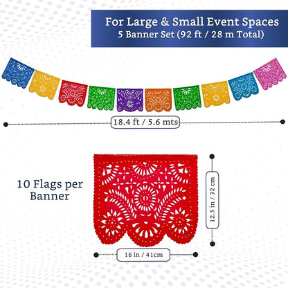 Papel Picado Banner 5-pk - Image 2