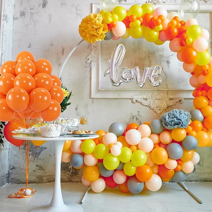 50pcs Orange Balloons, Helium 12inch Orange Party Balloons - Image 3