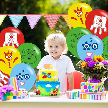 40pcs Number Birthday Party Balloons - Image 3