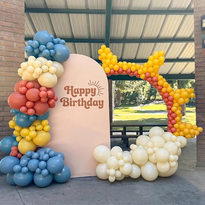 Blue Orange Yellow Balloons - Image 8