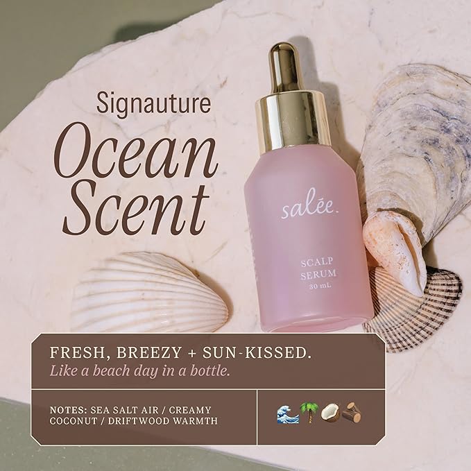 Salee- Dry Scalp Serum Nourishing & Moisturizing | Copper Peptides, Biotin, Caffeine For Thinning Hair, Reduce Shedding, Hydrate, Stimulate Hyaluronic Acid