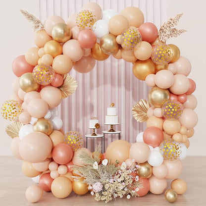 Ouddy Party Blush Balloons Arch Garland Kit 18 12 10 5 Inch | Different Sizes by OuddyParty