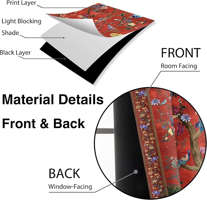 HMS Happy Memories Door Curtain, Tree of Life, 1 Panel | Rod Pocket, Thermal - Image 5