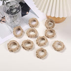 WantGor Hair Ties, Women 10PCS Hair Bands No Damage Elastic Scrunchies Seamless Ponytail Holders Hair Accessories Head Bands for Women's Thick Thin Hair (Khaki)