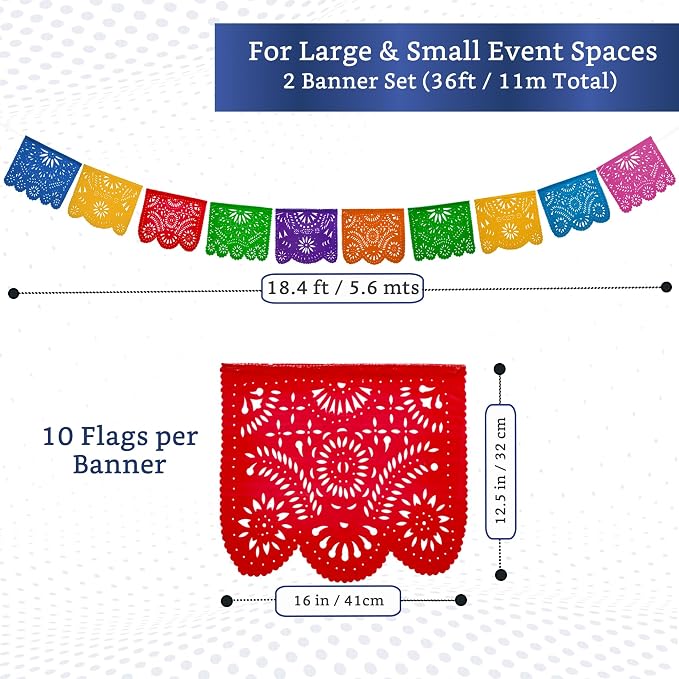 Papel Picado Banner 2-pk - Image 2