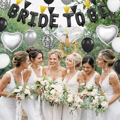 Black and Silver Bachelorette Party Decorations - Image 5
