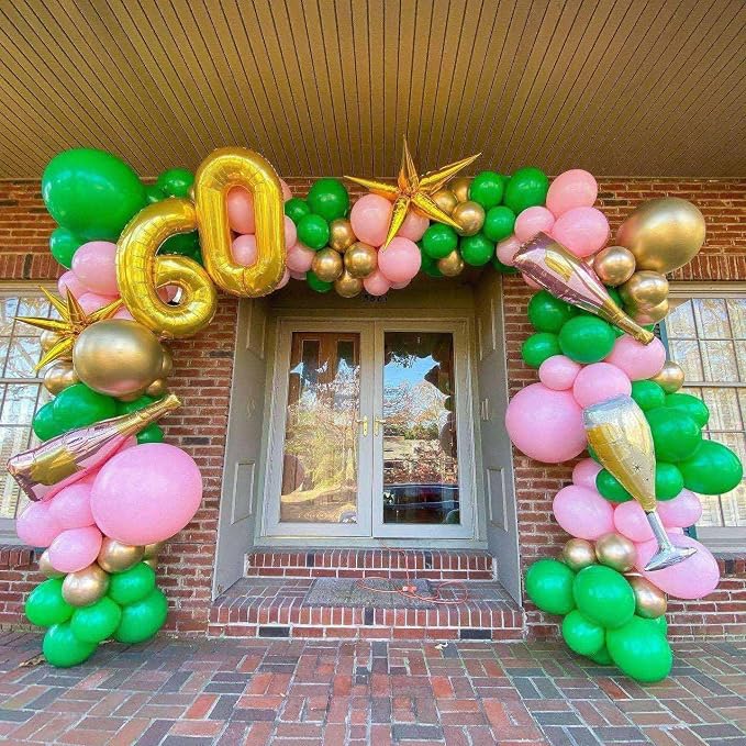 Gold 60 Number Balloons, 40 Inch Giant Number 60 Balloons Foil Mylar Helium - Image 3