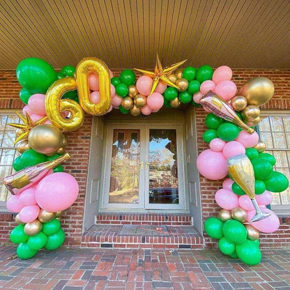 Gold 60 Number Balloons, 40 Inch Giant Number 60 Balloons Foil Mylar Helium - Image 3