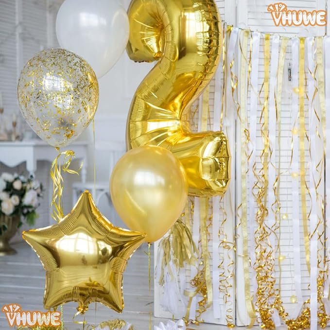 Gold Star Balloons 18 Inch - Image 4