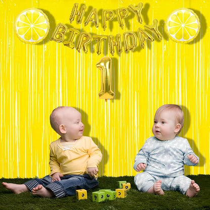 BRAVESHINE Fringe Curtain Backdrop | 2PCS | Pastel Yellow Party Decorations | - Image 3