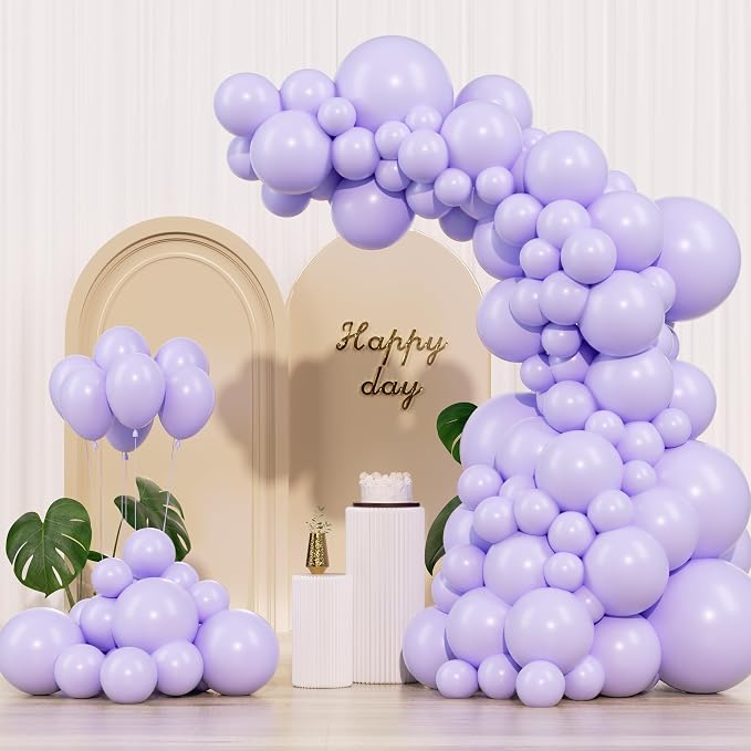 Pastel Purple Balloons 145pcs Different Sizes 18 12 10 5 Inches Light Purple by Unknown