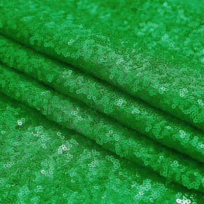 Sugargirl Grass Green Sequin Backdrop Curtain 4FTx8FT Glitter Grass Green - Image 6