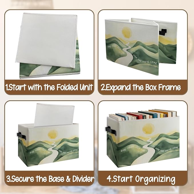 Boho Sunset Inspirational Classroom Storage Basket - Image 4