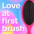 Wet Brush Detangling Brush, Original Detangler Brush (Pink) - Wet & Dry Tangle-Free Hair Brush for Women & Men - No Tangle Soft & Flexible Bristles for Straight, Curly, & Thick Hair (Pack of 2)