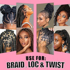 13.4oz Braiding for Twist, Locs, Braids, No Flake Extra Hold High Shine Braid Gel & Edge Control, Loc Gel Long Lasting for Locks, Cornrows Smooths & Tames Frizz Braiding Wax for All Hair Braid Types