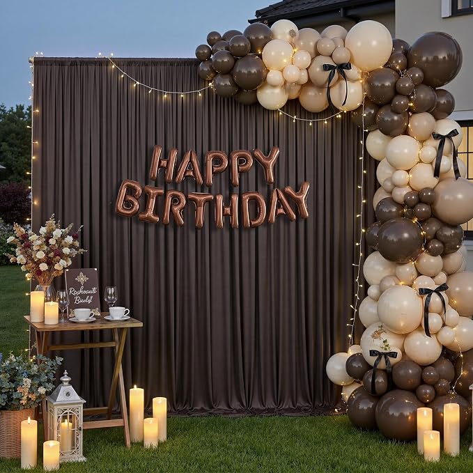 10ft×12ft Brown Backdrop Curtains - Image 5