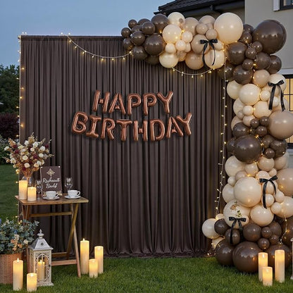 10ft×12ft Brown Backdrop Curtains - Image 5
