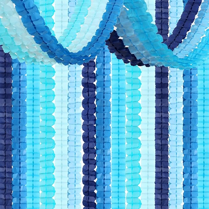 Baby-Royal Navy-Blue Party-Decorations Streamers Garland by OURUOLA