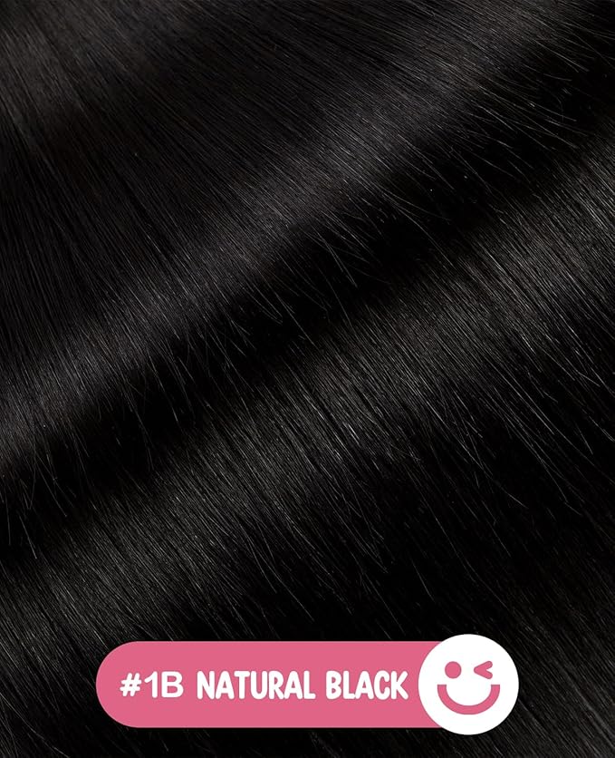 Youngsmile Injection Tape in Hair Extensions Human Hair, #1B Natural Black Invisible Tape in Injected Hair Extensions, 20pcs 50g, 22 Inch Injected Tape Ins Straight Extensiones De Cabello (#1B,22'')