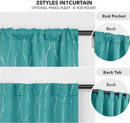Deconovo Blackout Back Tab Curtains - Image 4
