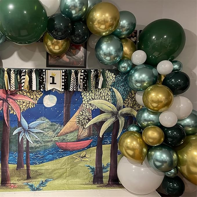 Balloons Green Gold White - Image 8