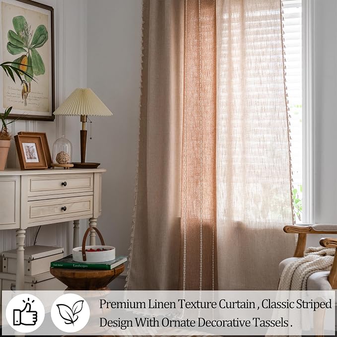 Sutuo Home Boho Curtains 90 inches - Image 4
