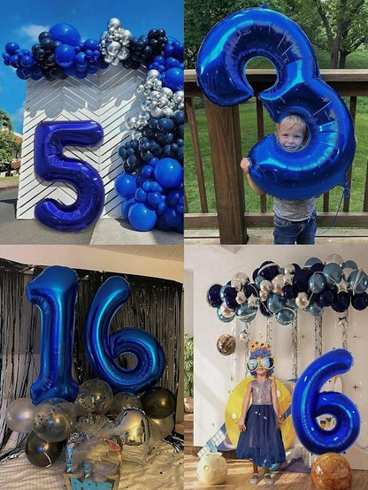 Numbers 2 Balloon 40Inch Navy Blue Balloons - Image 4