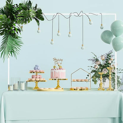 Over The Table Rod Stand with Clamps White Table Arch Banner Stand | Adjustable by Xiomot