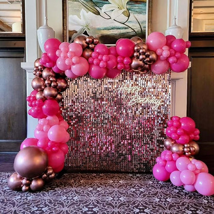 Pink Balloons Garland Arch Kit 163pcs - Image 5