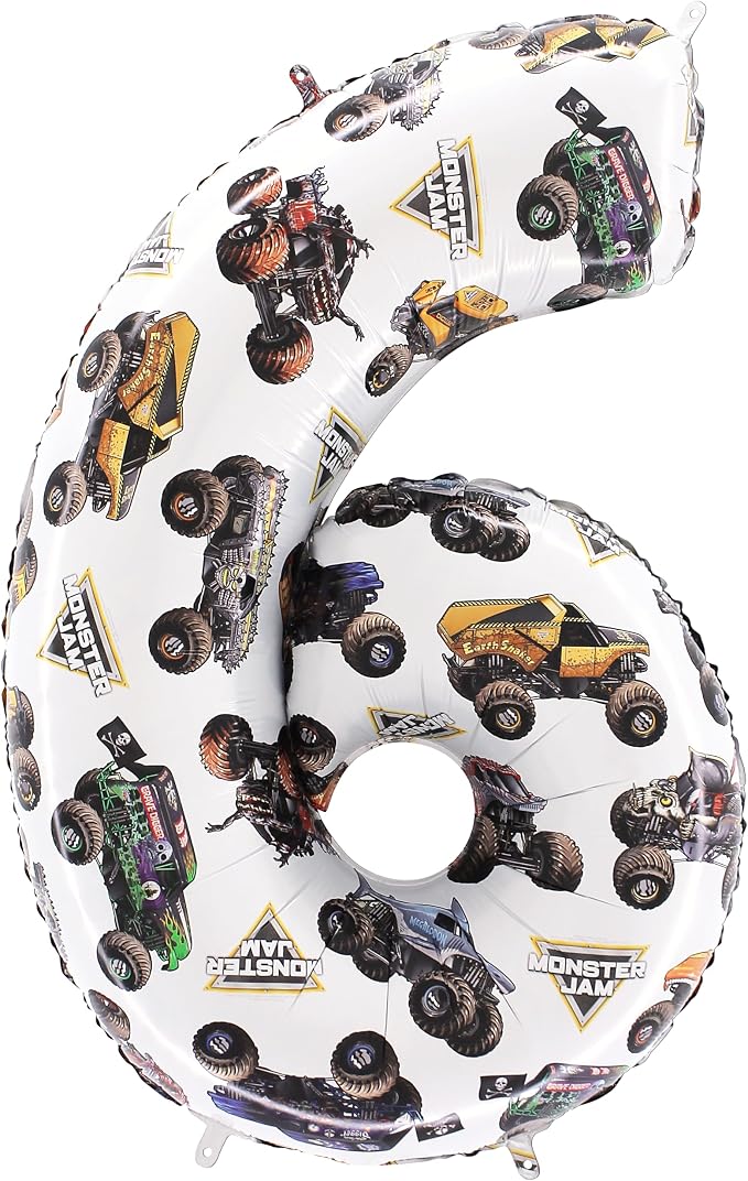 Toyland® 26" Monster Jam™ Number 6 Foil Balloon by Toyland