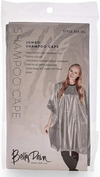 Betty Dain Jumbo Shampoo Cape, 45" W x 54" L, Waterproof & Stain-resistant Vinyl, Touch-and-close Fastener, Machine Washable