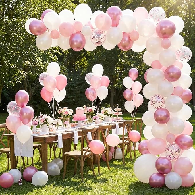 RUBFAC Pearl White Balloons 65pcs, 12 Inch Party Balloon - Image 6