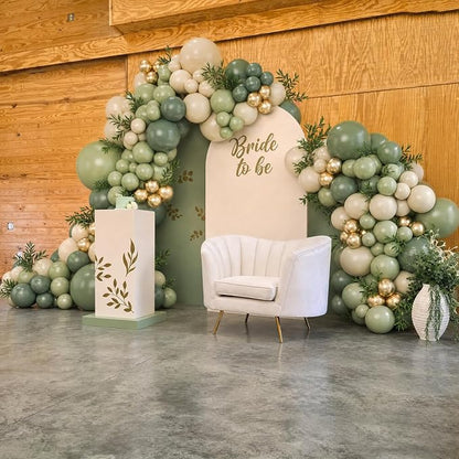 Sage Green Balloon Arch Kit for Wild One Woodland Party Decorations | Green - Image 6