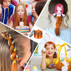 Temporary Hair Color Wax Kit, Stocking Stuffers for Teen Girls, Instant Hair Dye Color Wax Washable Natural Hair Color Cream for DIY Hairstyle on Crazy Hair Day, Children's Day, Christmas (Orange)