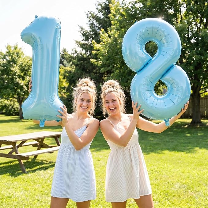 Number 18 Balloon Foil Mylar Balloons - Image 3