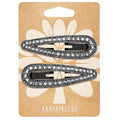 2PCS Rhinestone Hair Clips,Snap Hair Accessories,Decorative Hair Clips,Rhinestone Barrettes For Women Girls(SET16)