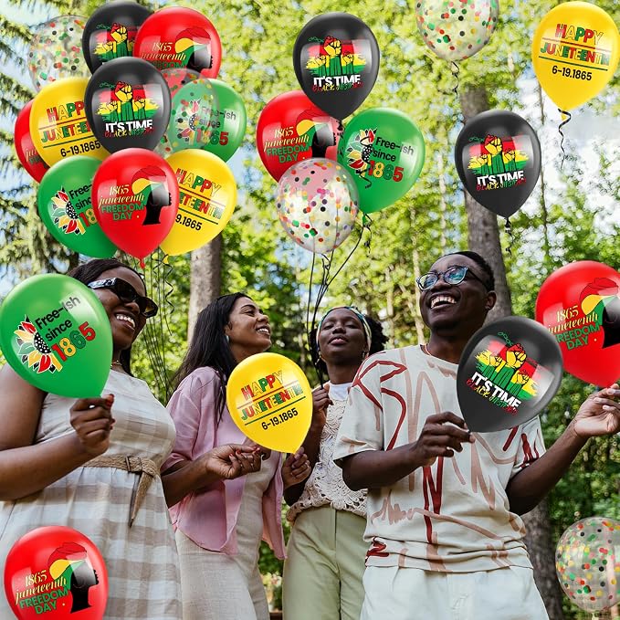 50 Pcs Happy Juneteenth Balloons - Image 6
