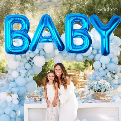 40 Inch Blue Letter W Balloon Big Foil Helium Letter Balloons A-Z | Giant Large - Image 3