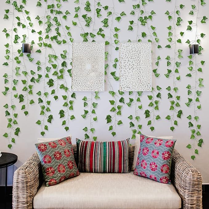 ARTKAIKE Fake Vines for Room Decor, Aesthetic Artificial Plant Ivy Leaves - Image 4