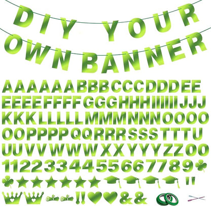 131 PCS Custom Banner DIY Letter Banners Personalized Banner | Make Your Own by Unknown