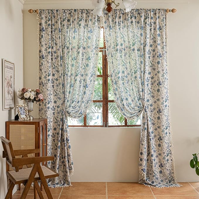 ENJOYBRIDAL Floral 96 Inch Curtains - Image 7