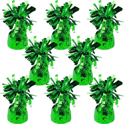 8 Pcs Green Metallic Balloon Weights Holder Anchors Balloon Holder Weights by ZCYSRLQIN
