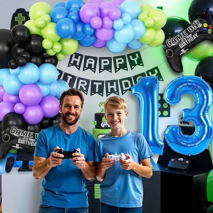 13th Video Game Balloons Arch, 13th Game Party Balloons Garland Kit 13th - Image 6