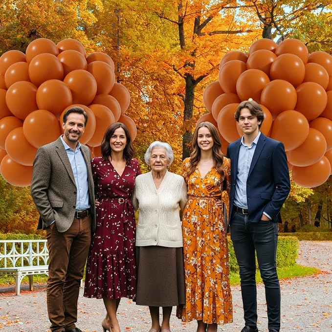 Burnt Orange Balloons 12inch, Burnt Orange Latex Balloons 50pcs Party Balloon - Image 5