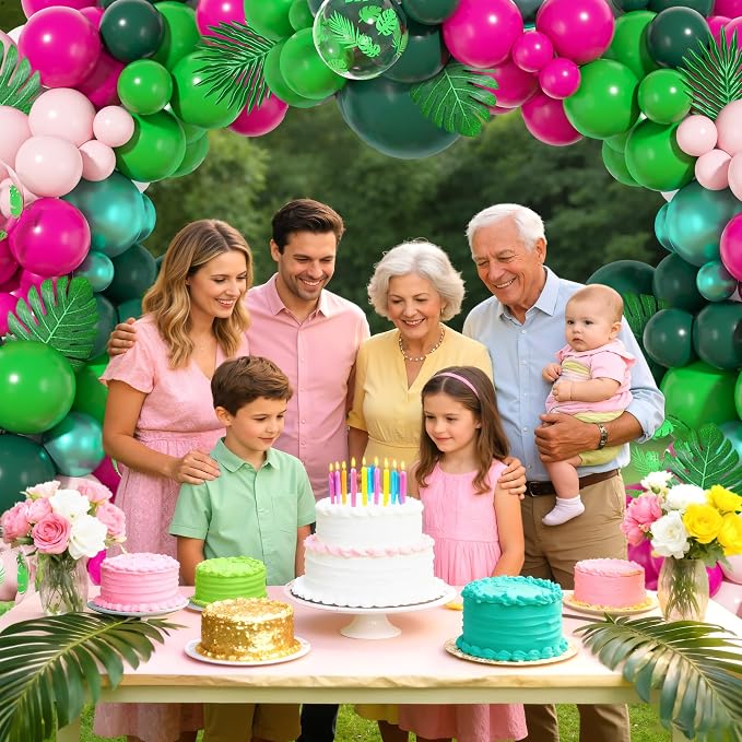 157pcs Tropical Balloons Arch Garland Kit, Hawaiian party Decor | Luau Summer - Image 6