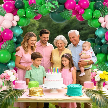 157pcs Tropical Balloons Arch Garland Kit, Hawaiian party Decor | Luau Summer - Image 6