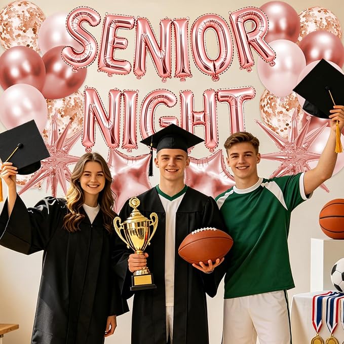 Rose Gold Senior Night Decorations - Image 5